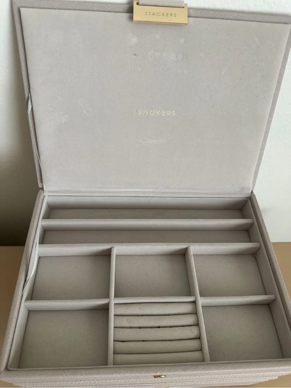 Stackers Taupe Jewelry Box with Drawer